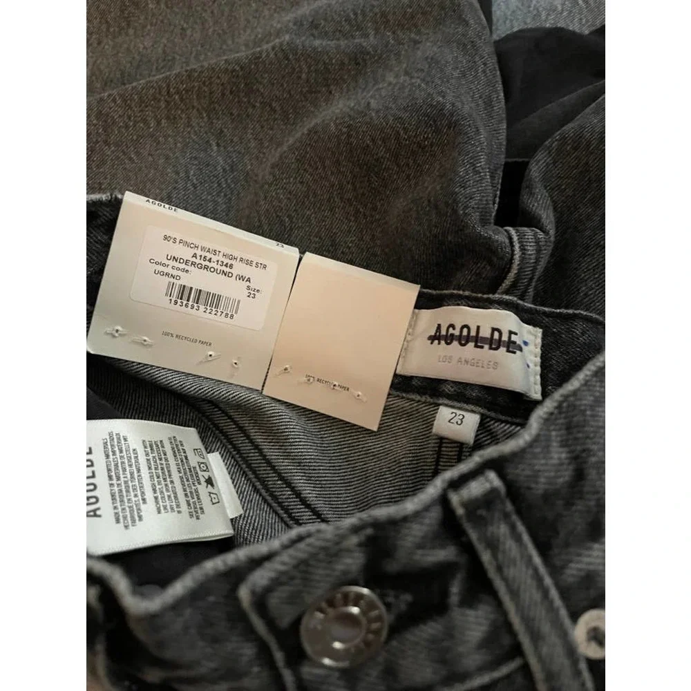 AGOLDE 90'S PINCH WAIST HIGH RISE STRAIGHT UNDERGROUND 23